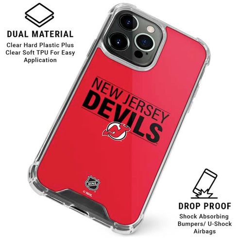 NHL New Jersey Devils Lineup iPhone 16 Pro Clear Case